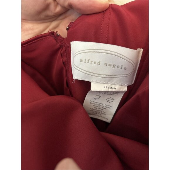 Beautiful Alfred Angelo Crimson Red Formal Prom Quinceañera Dress Gown, Size XS - Picture 7 of 7